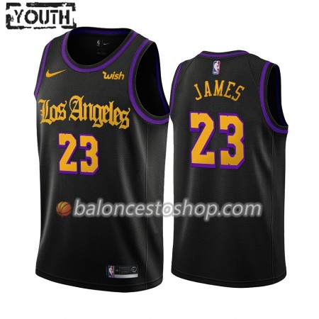 Camiseta Niños NBA Los Angeles Lakers LeBron James 23 2019-20 Nike City Creative Swingman